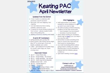 PAC April Newsletter