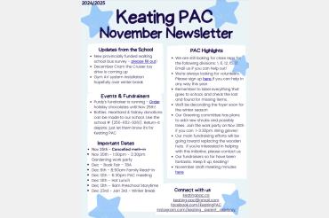 November newsletter