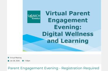 Registration Parent Evening